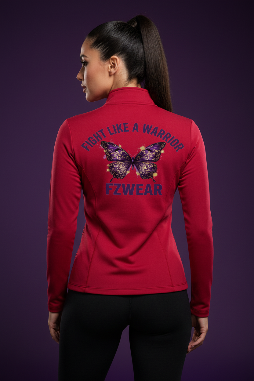 FZwear Red Quarter-Zip Back