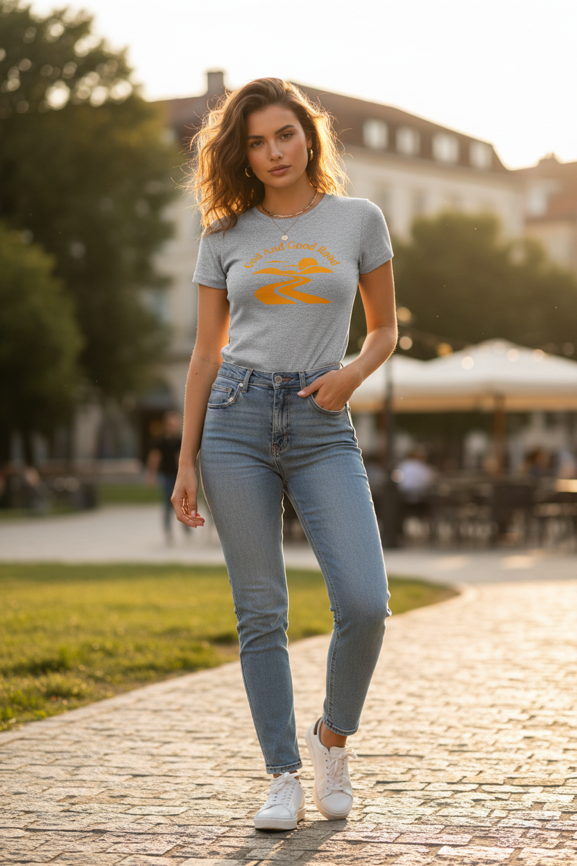 God And Good Road Gray Tee 1