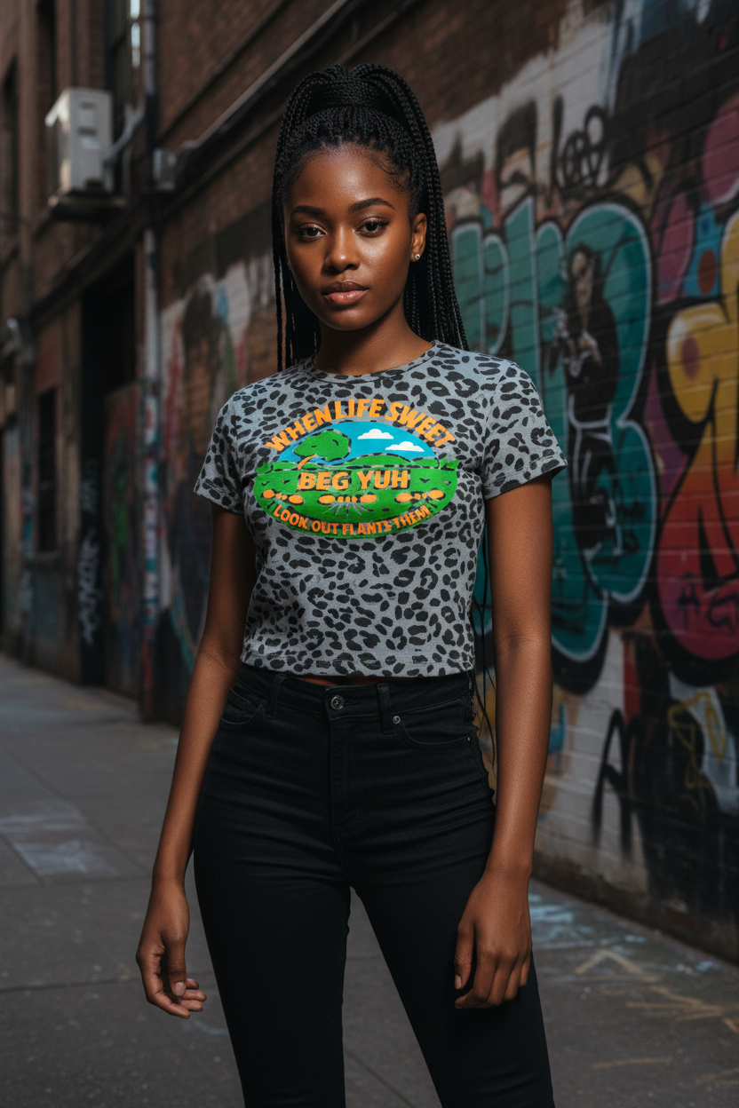 Gray Leopard Tee - Alley