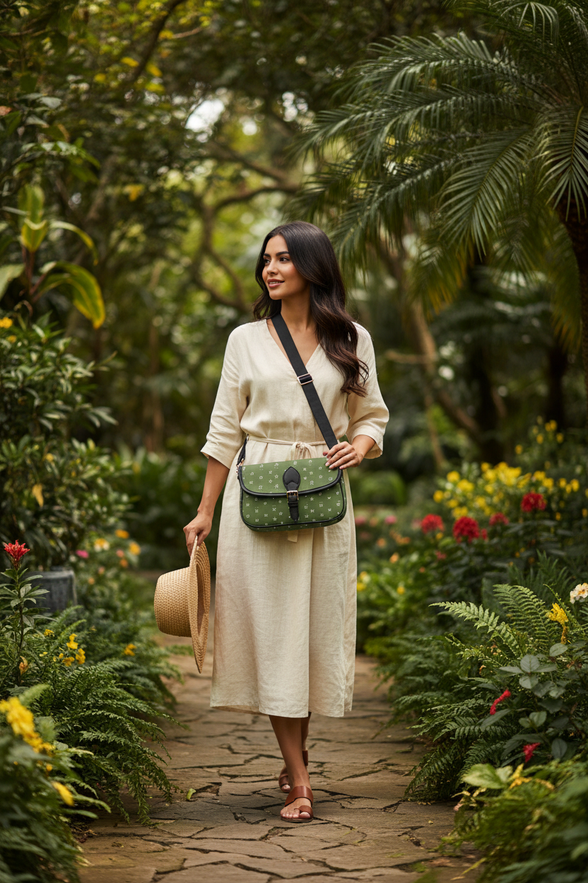 Green - Crossbody Garden