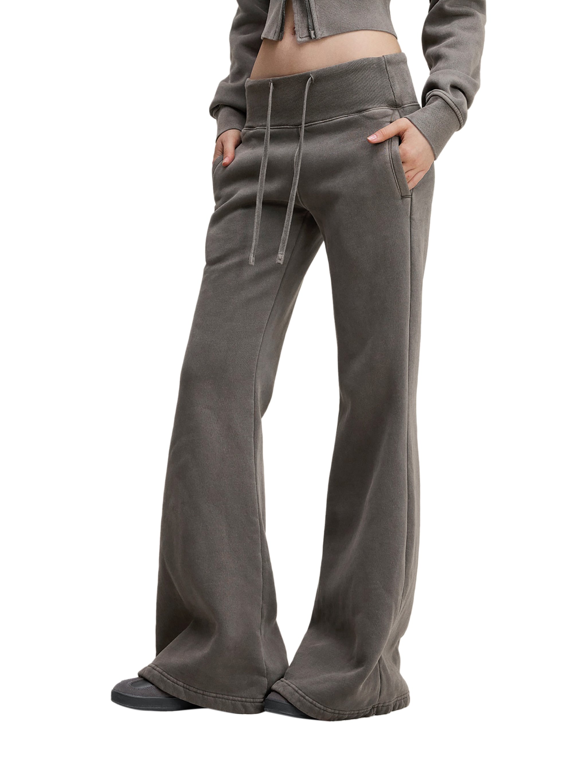 FZ Women's Vintage Washed Flared Fleece Pants