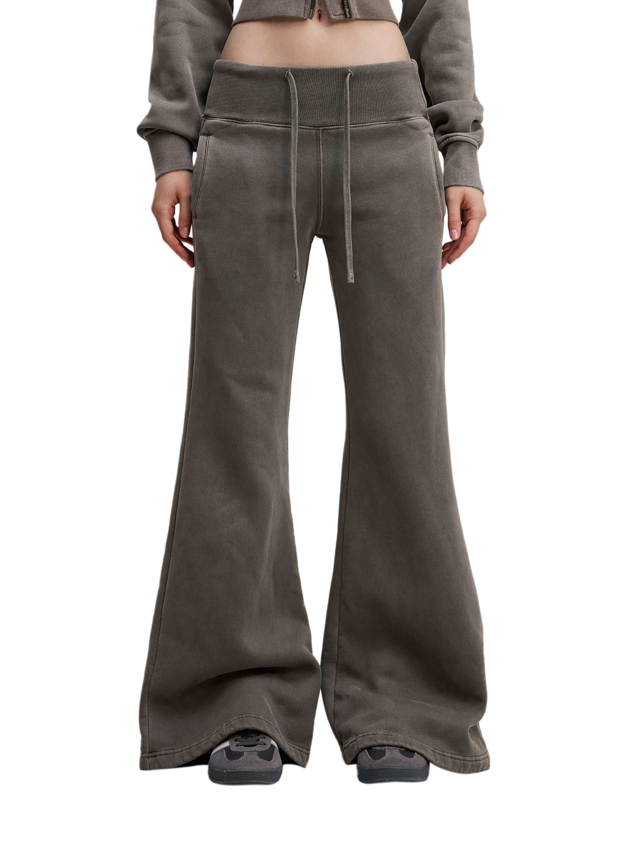 FZ Women's Vintage Washed Flared Fleece Pants