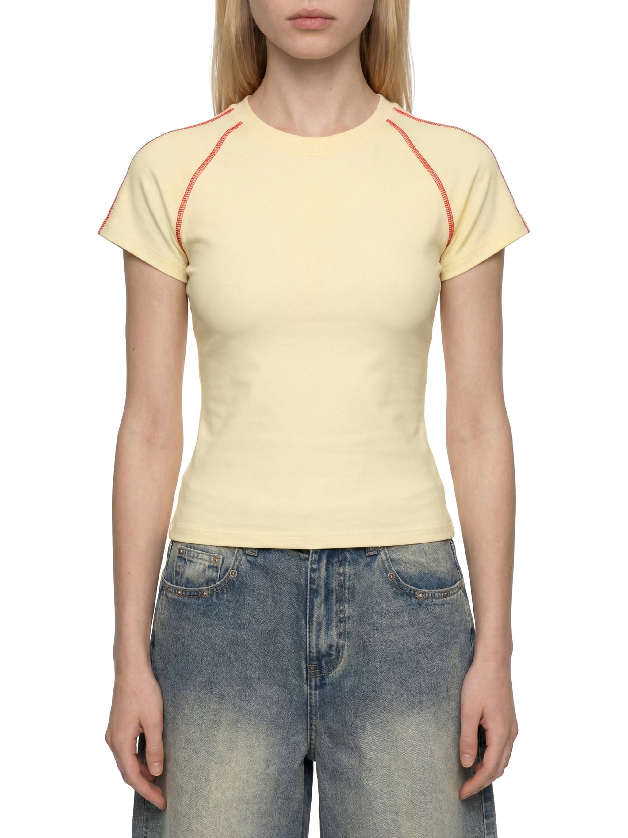 FZ Women's Contrast Stitch Raglan Tee