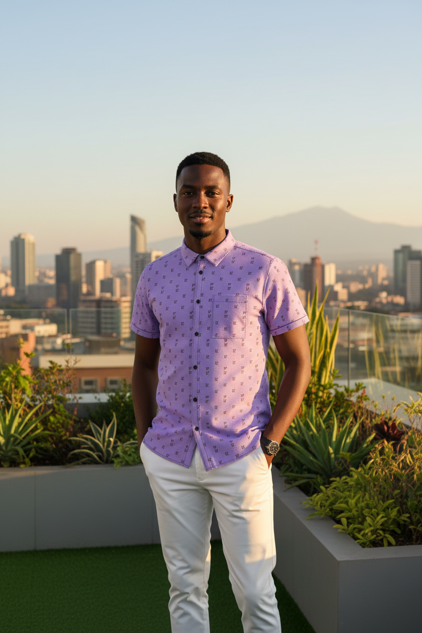 Kenyan model - Nairobi Rooftop