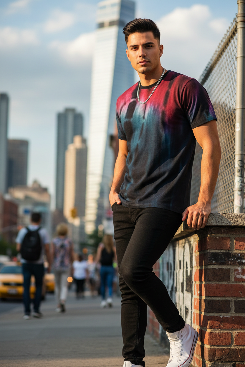 Latino male model lifestyle