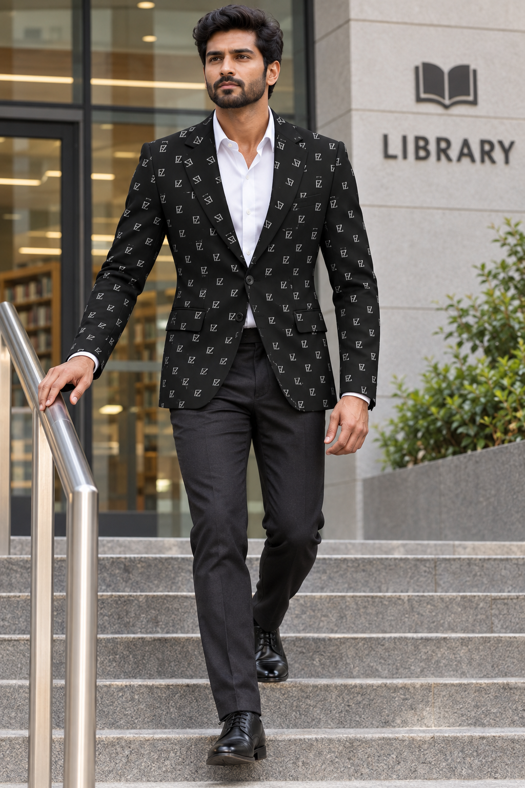 Library steps look