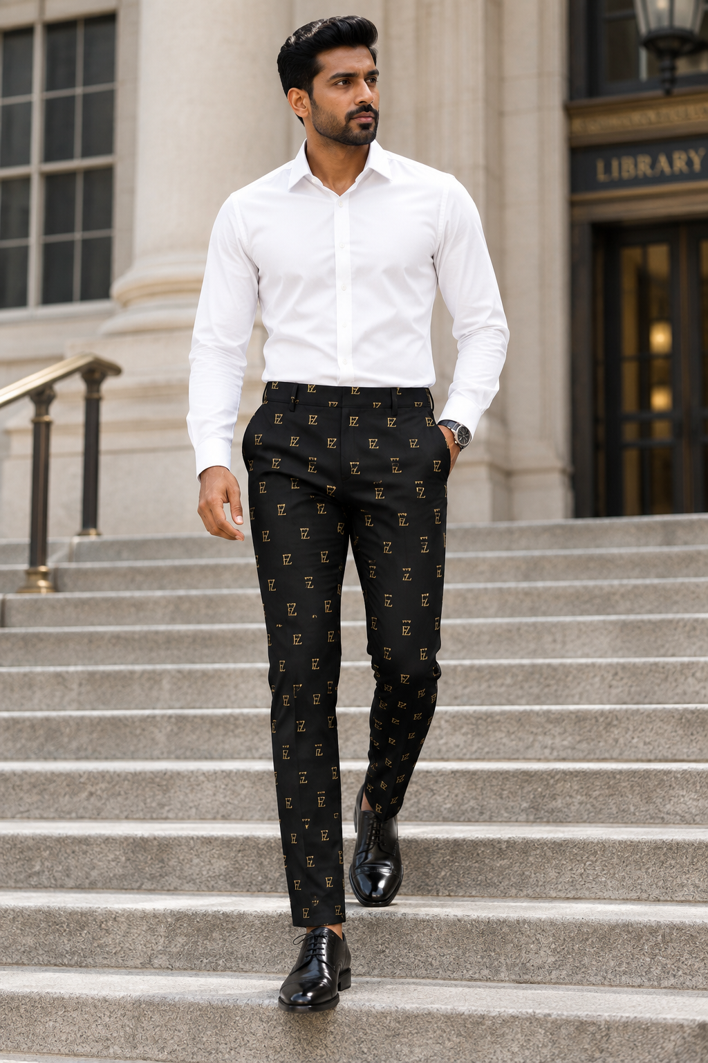 Library steps look