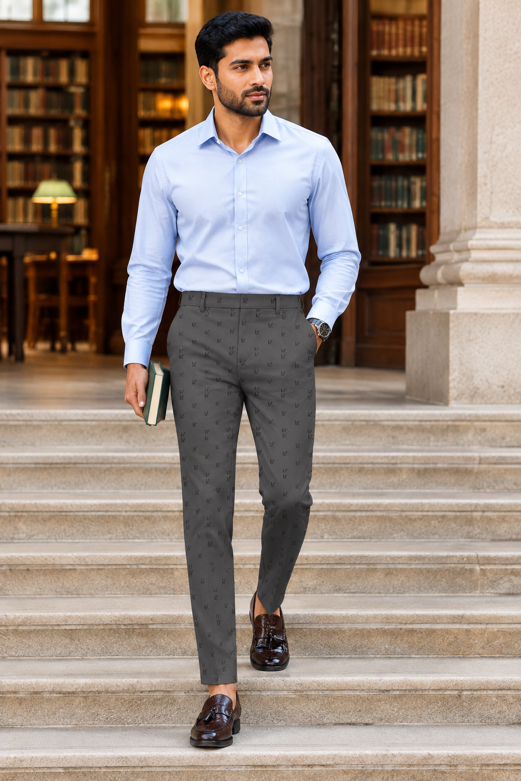 Library steps look