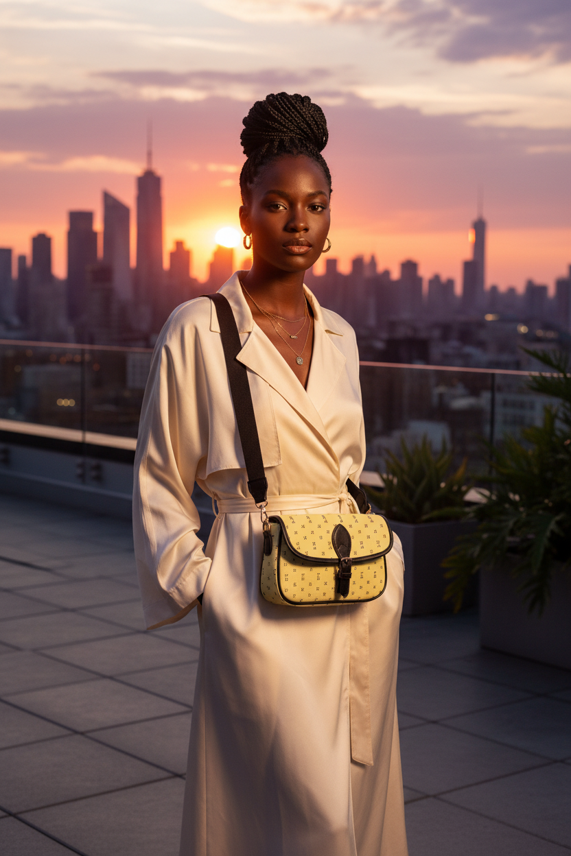 Light Yellow - Crossbody Rooftop