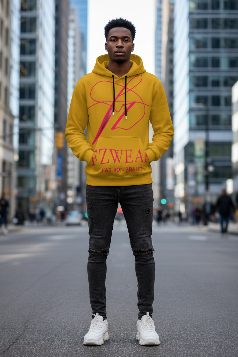 Male front - FZWear hoodie