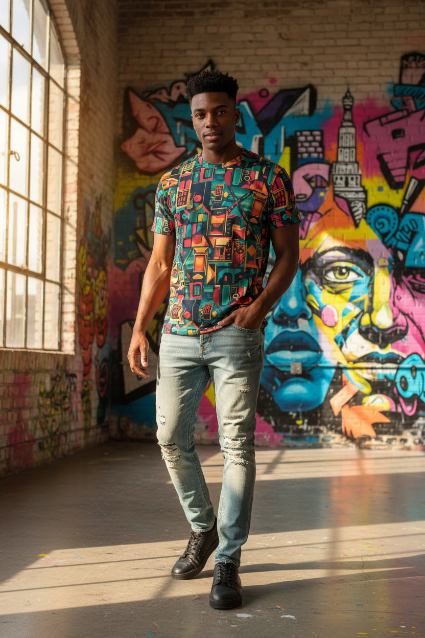 Model 1 - Cityscape Tee