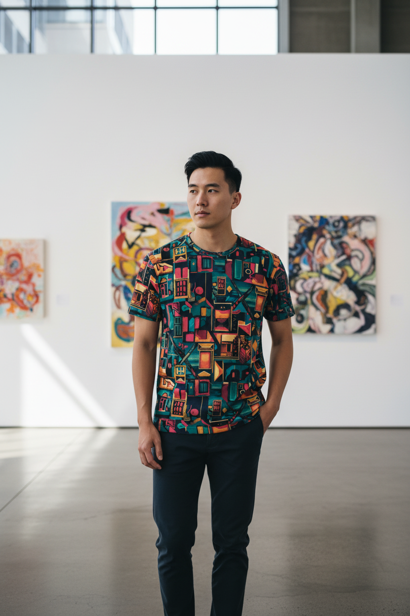 Model 2 - Cityscape Tee