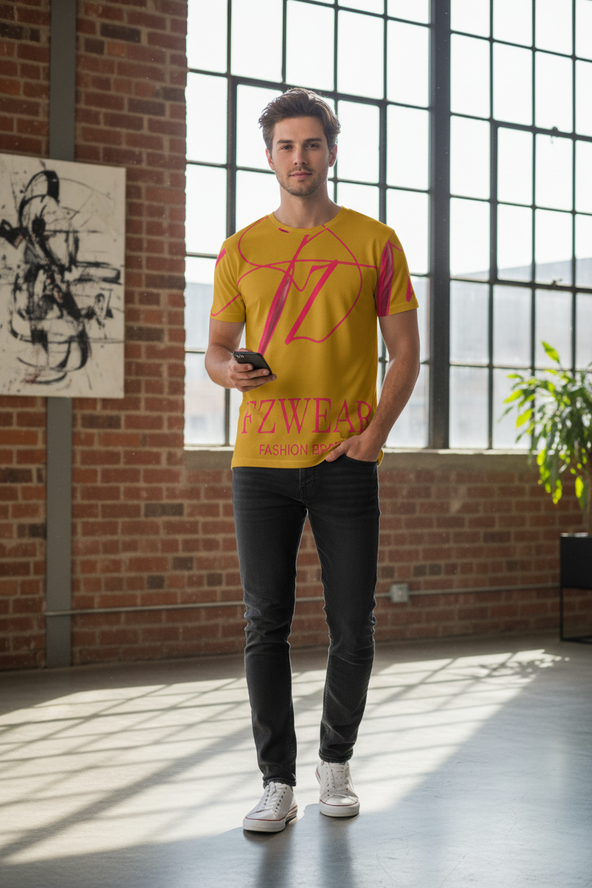 Model 2 - FZwear Gold Tee