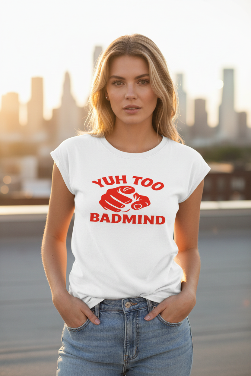 Model on rooftop