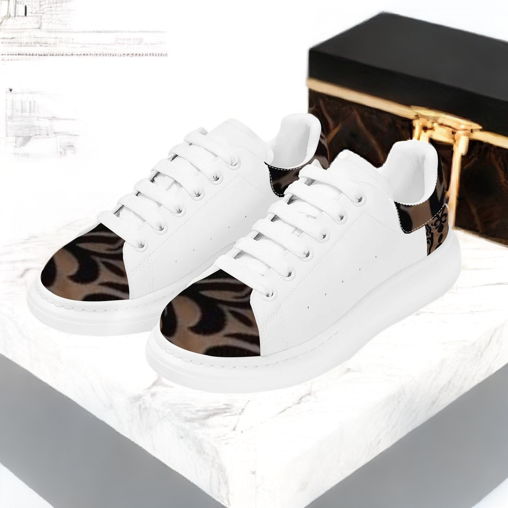 FZ Mens White Tongue Chunky Shoes - FZwear