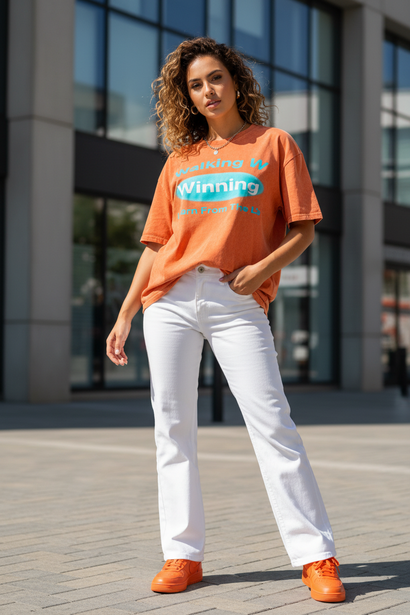 Orange Cyan Acid Wash Lifestyle
