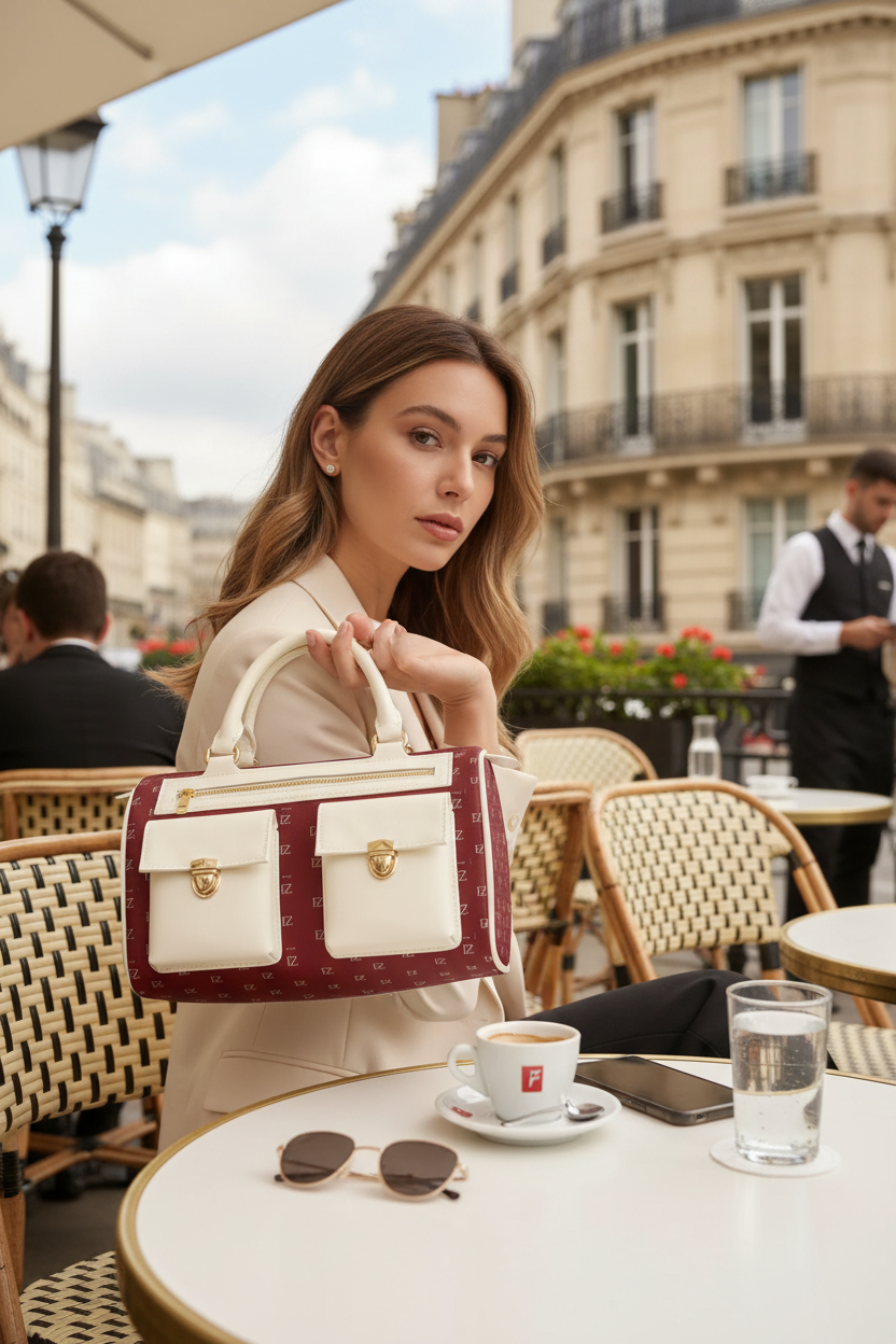 Parisian Café - Burgundy Baguette