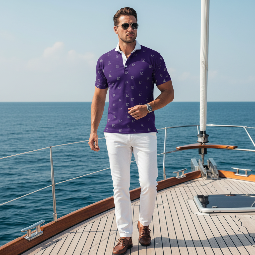 Purple yacht