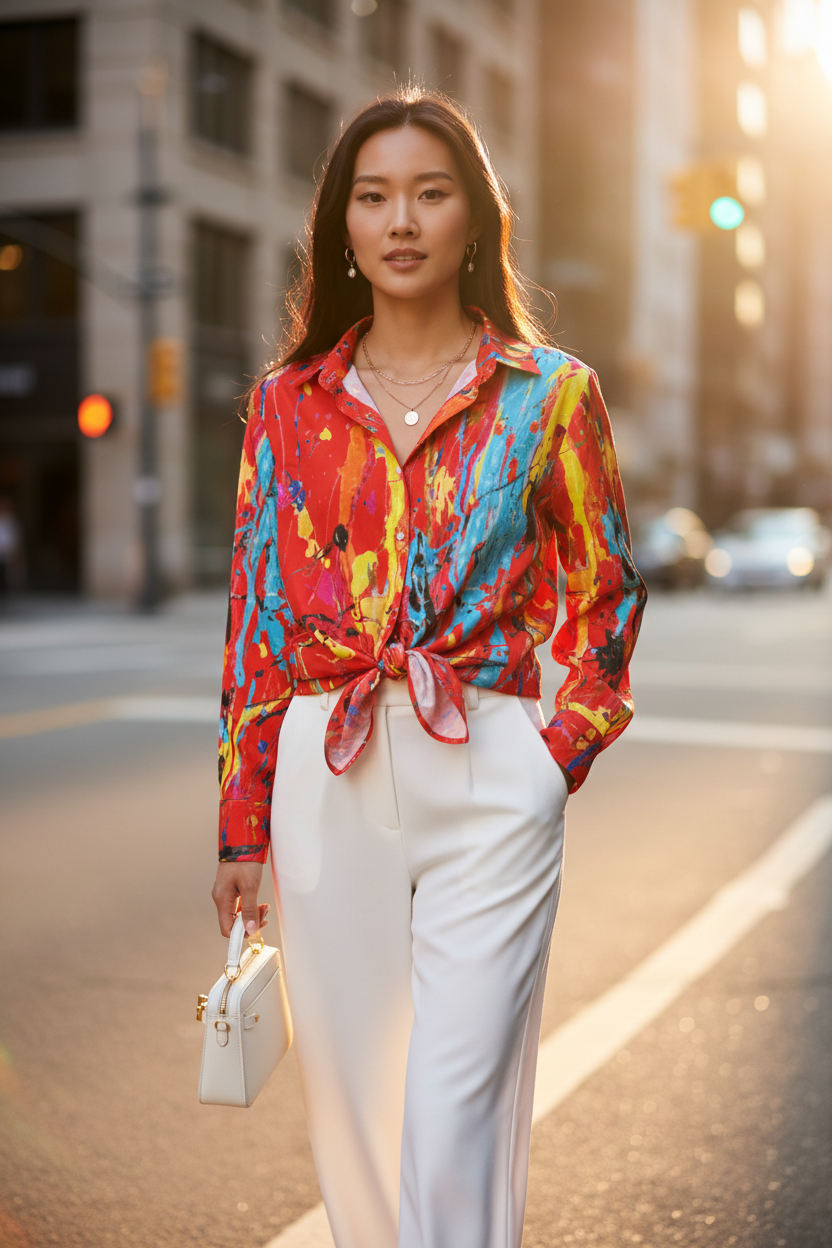 Red Paint Shirt - Urban Street