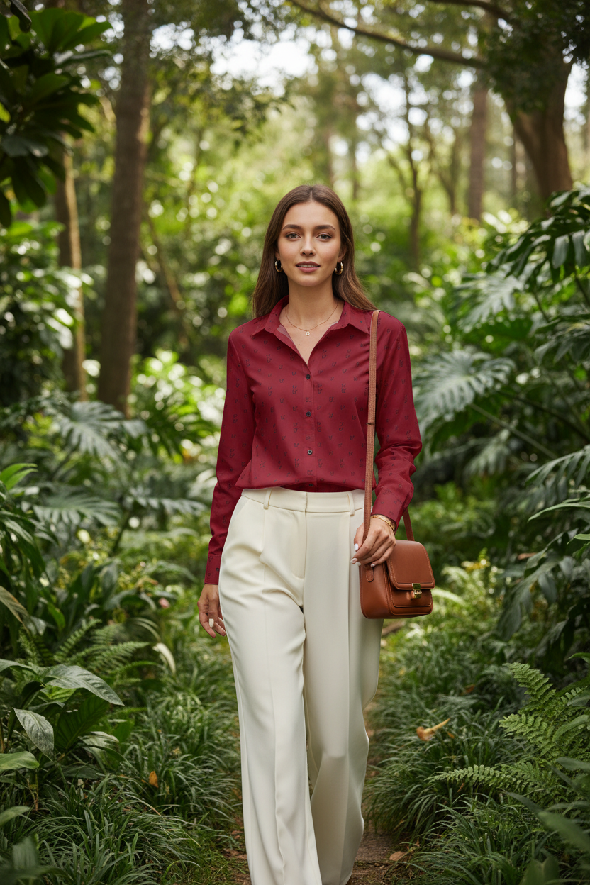 Red Shirt - Botanical Garden