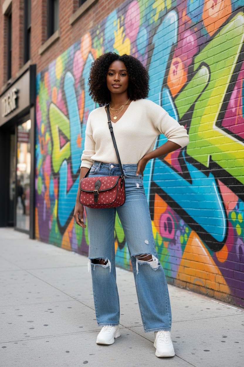 Red - Shoulder Street Art