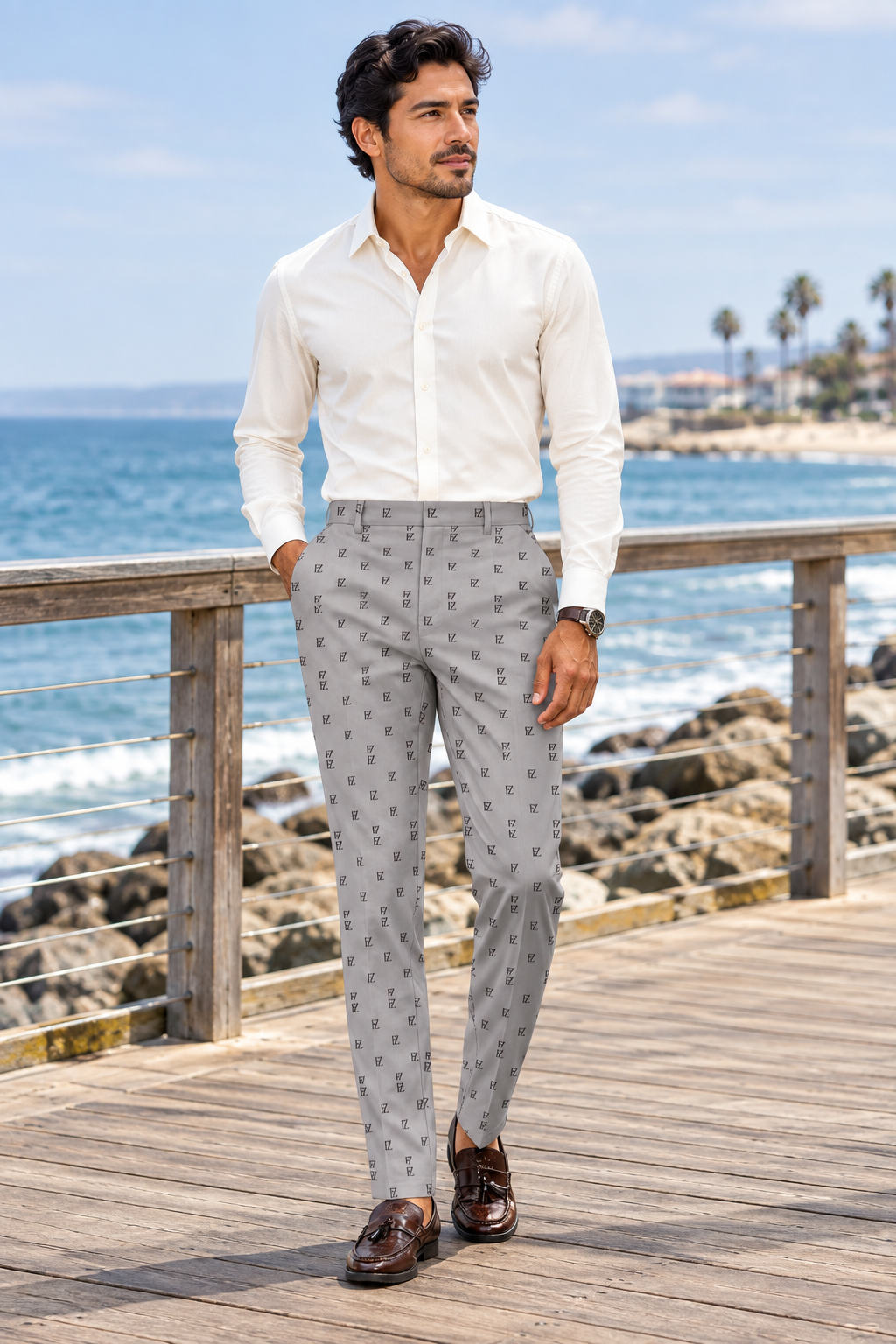 Seaside boardwalk look