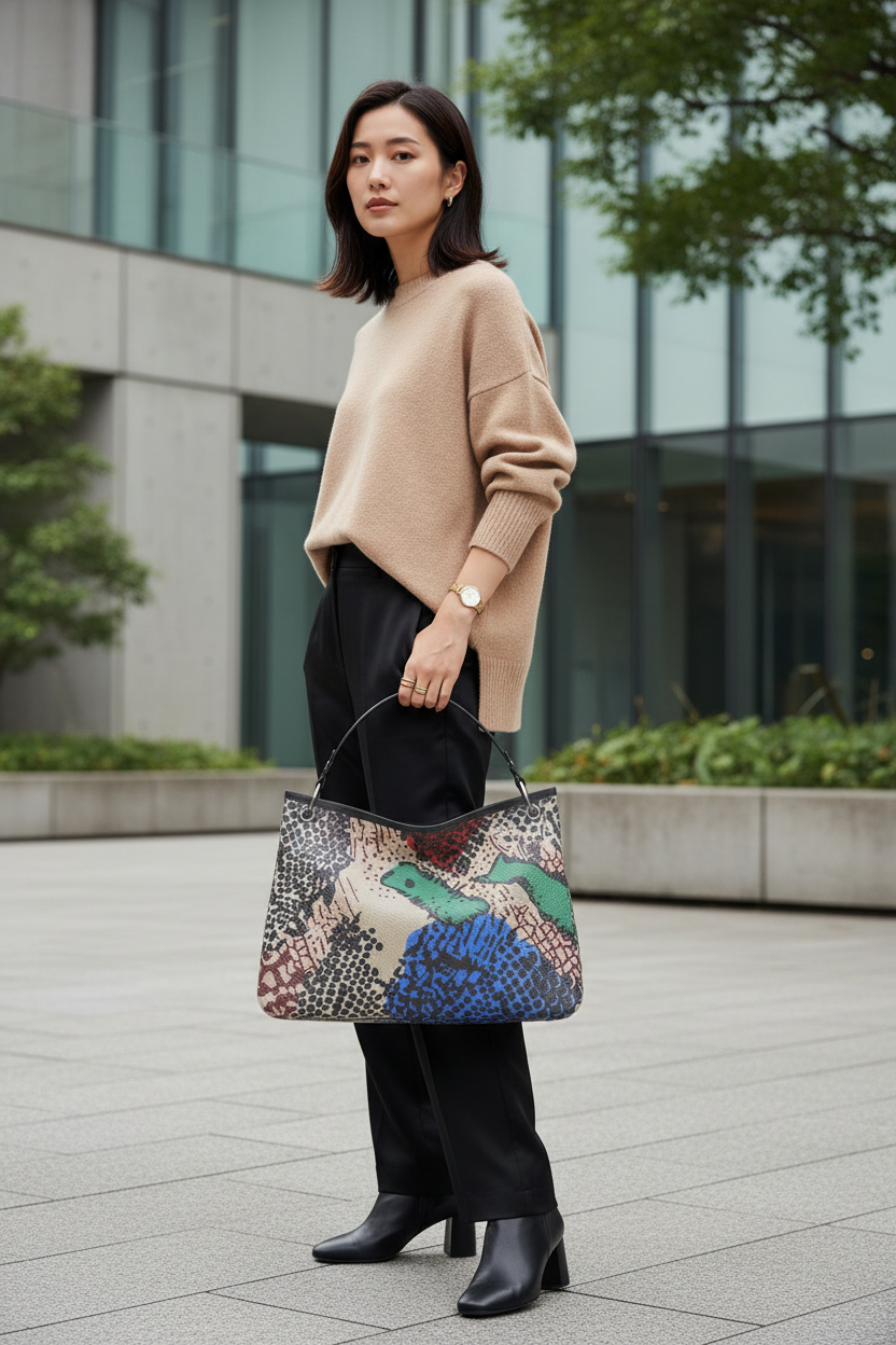 Slouch redo 2 - East Asian woman Tokyo