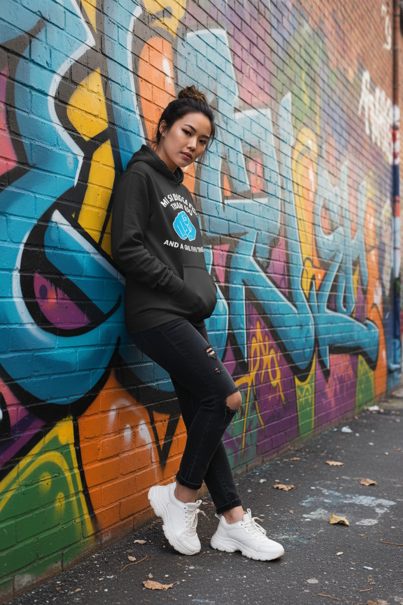 Solid Black - Asian Female