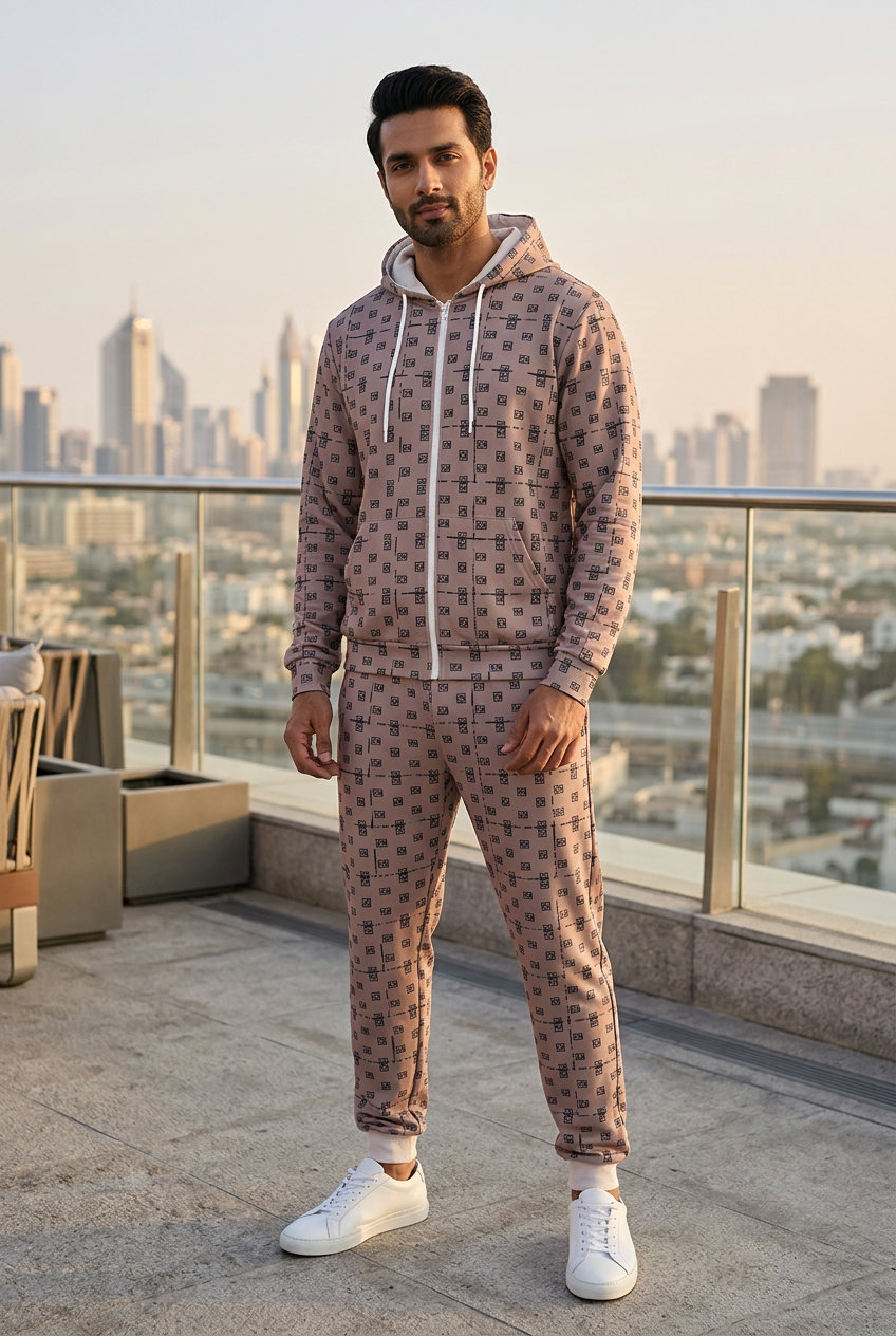 South Asian male standing on a rooftop terrace