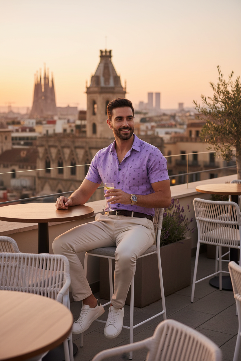 Spanish model - Barcelona Terrace