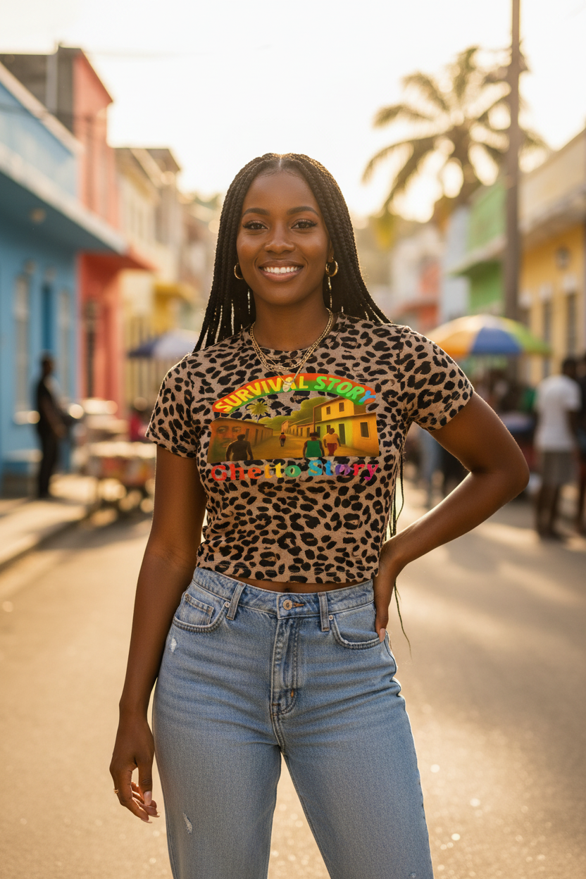 Tan Ghetto Story Tee - Street
