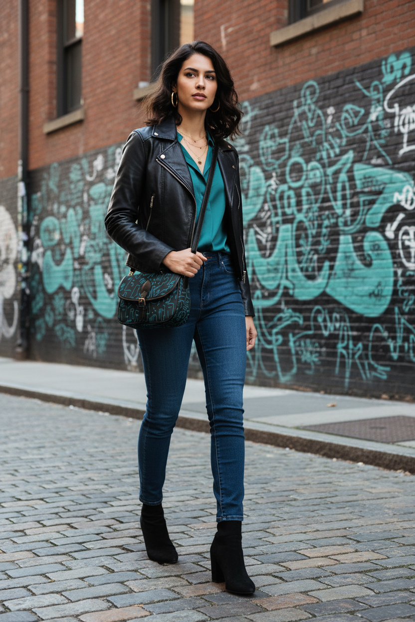 Teal & Black Graffiti - Full