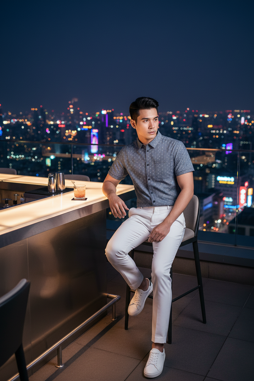 Vietnamese model - Rooftop Bar