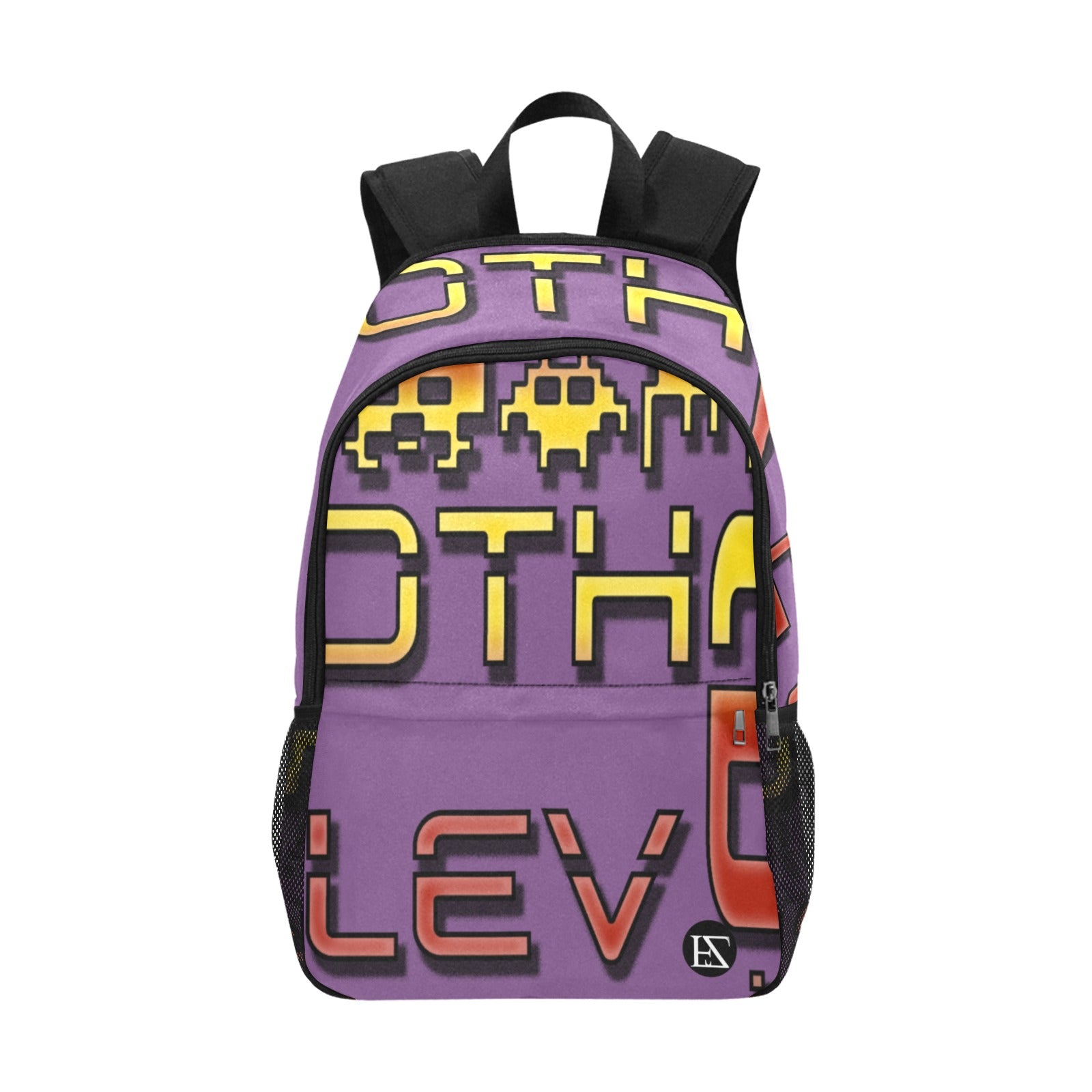fz red levels backpack one size / fz levels backpack - purple all-over print unisex casual backpack with side mesh pockets (model 1659)