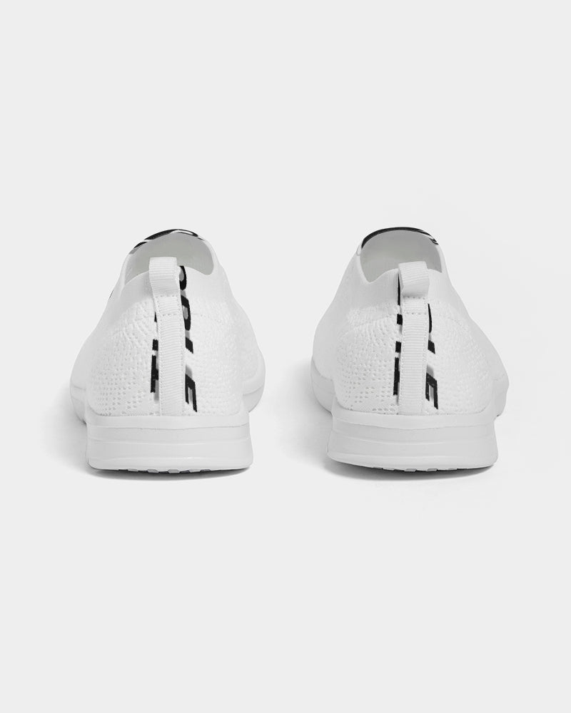 the white  bull men's slip-on flyknit shoe