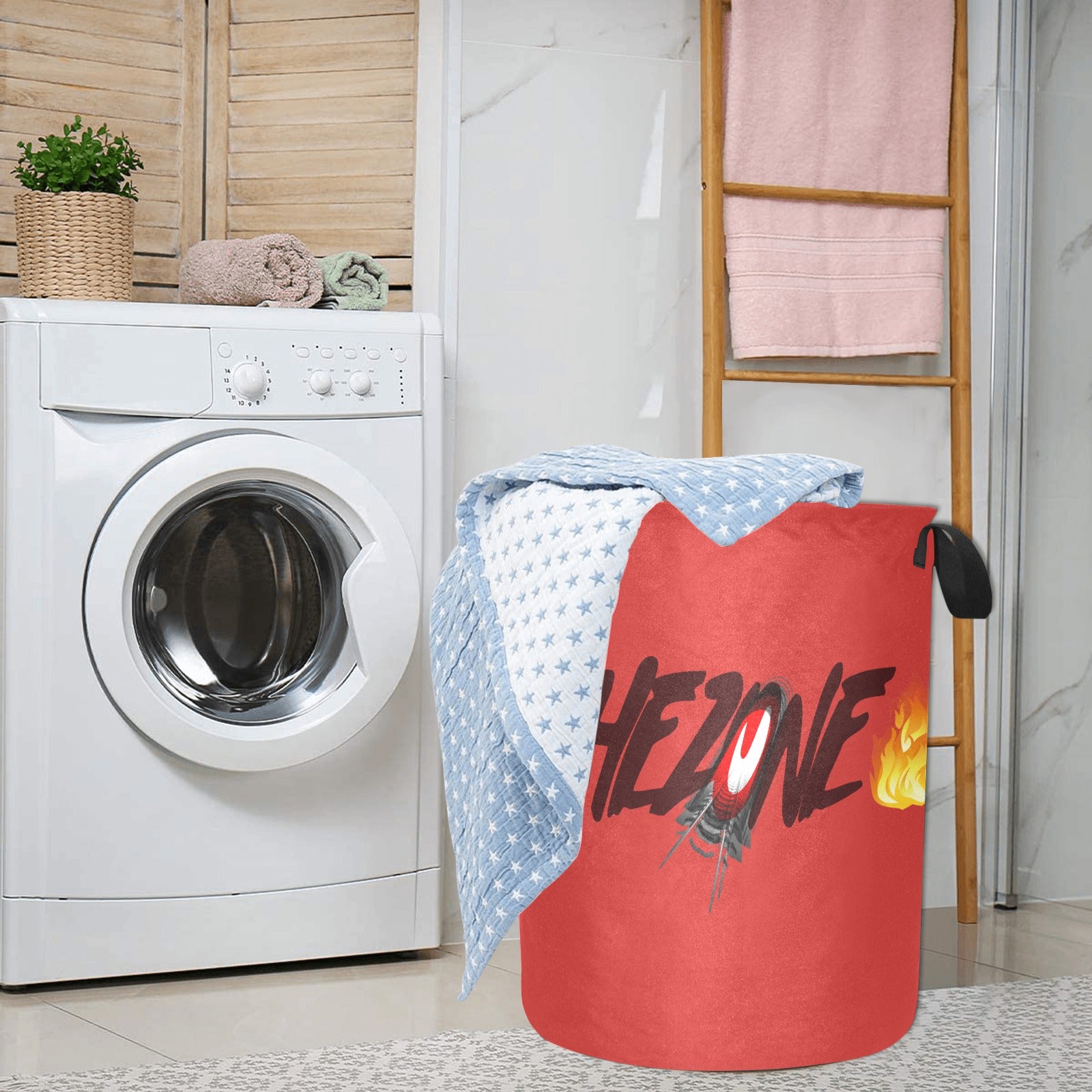 fz laundry basket - large one size / fz laundry basket - red laundry basket(large)