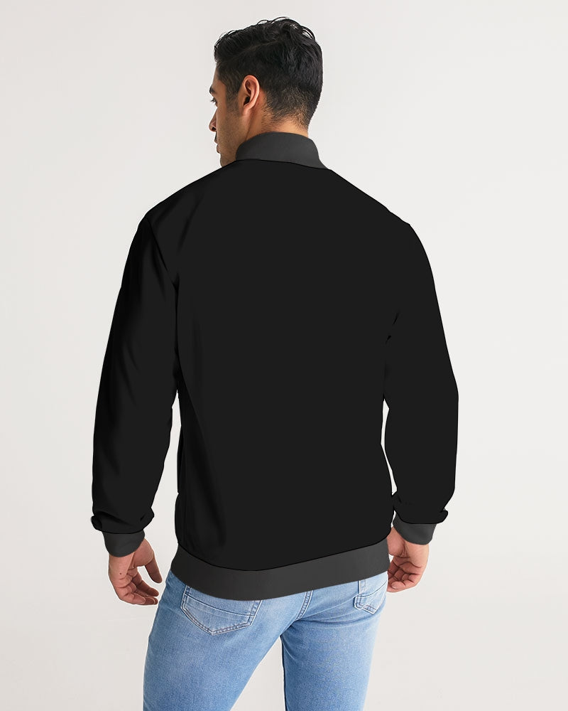 bull men's stripe-sleeve track jacket