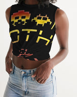 smokin black women's twist-front tank