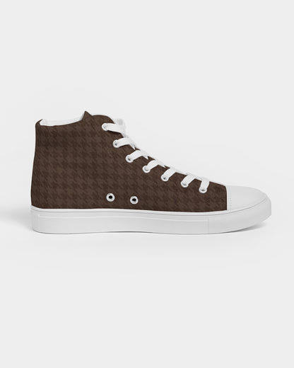 fz plaid men's hightop canvas shoe