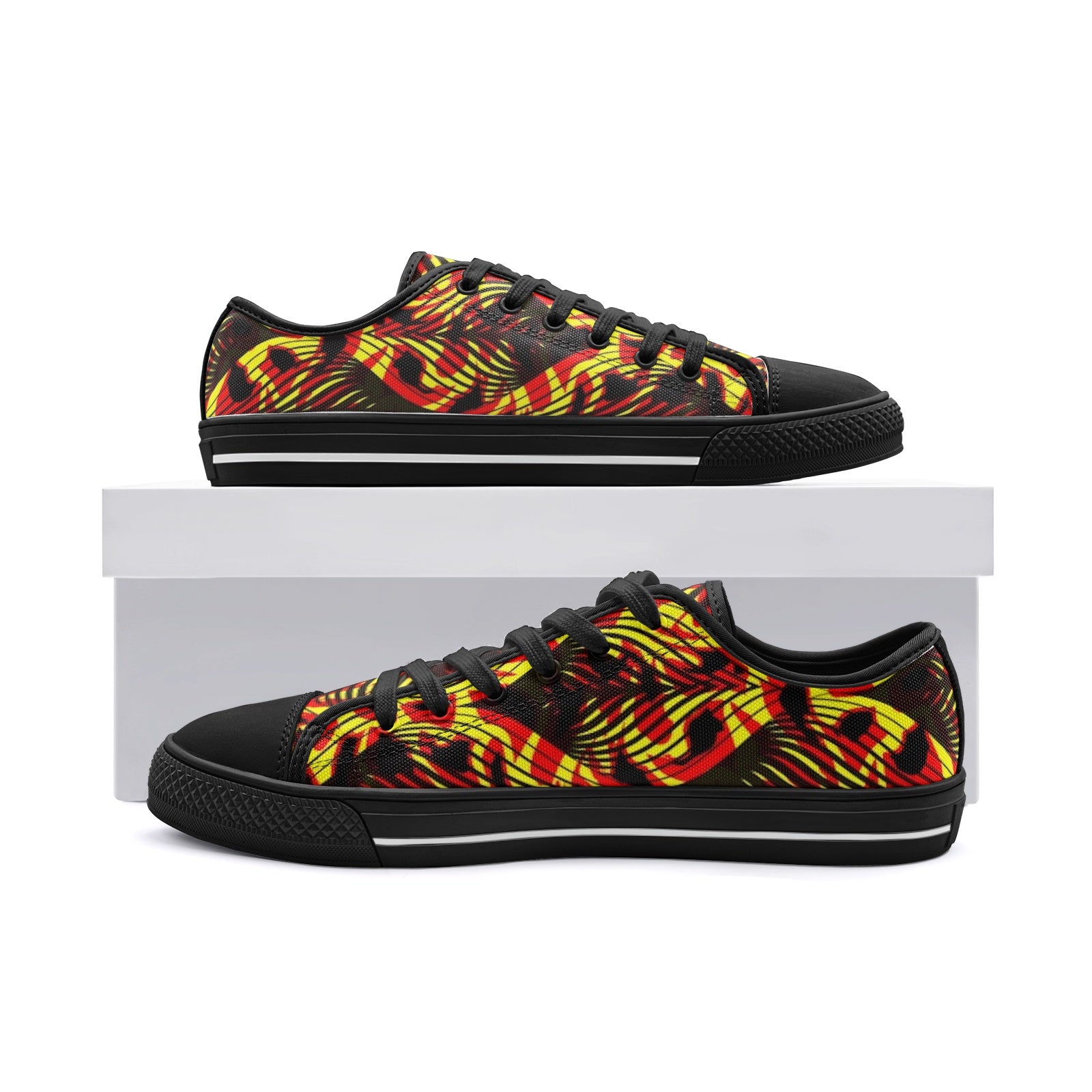 FZ African Print Unisex Low Top Canvas Shoes - FZwear