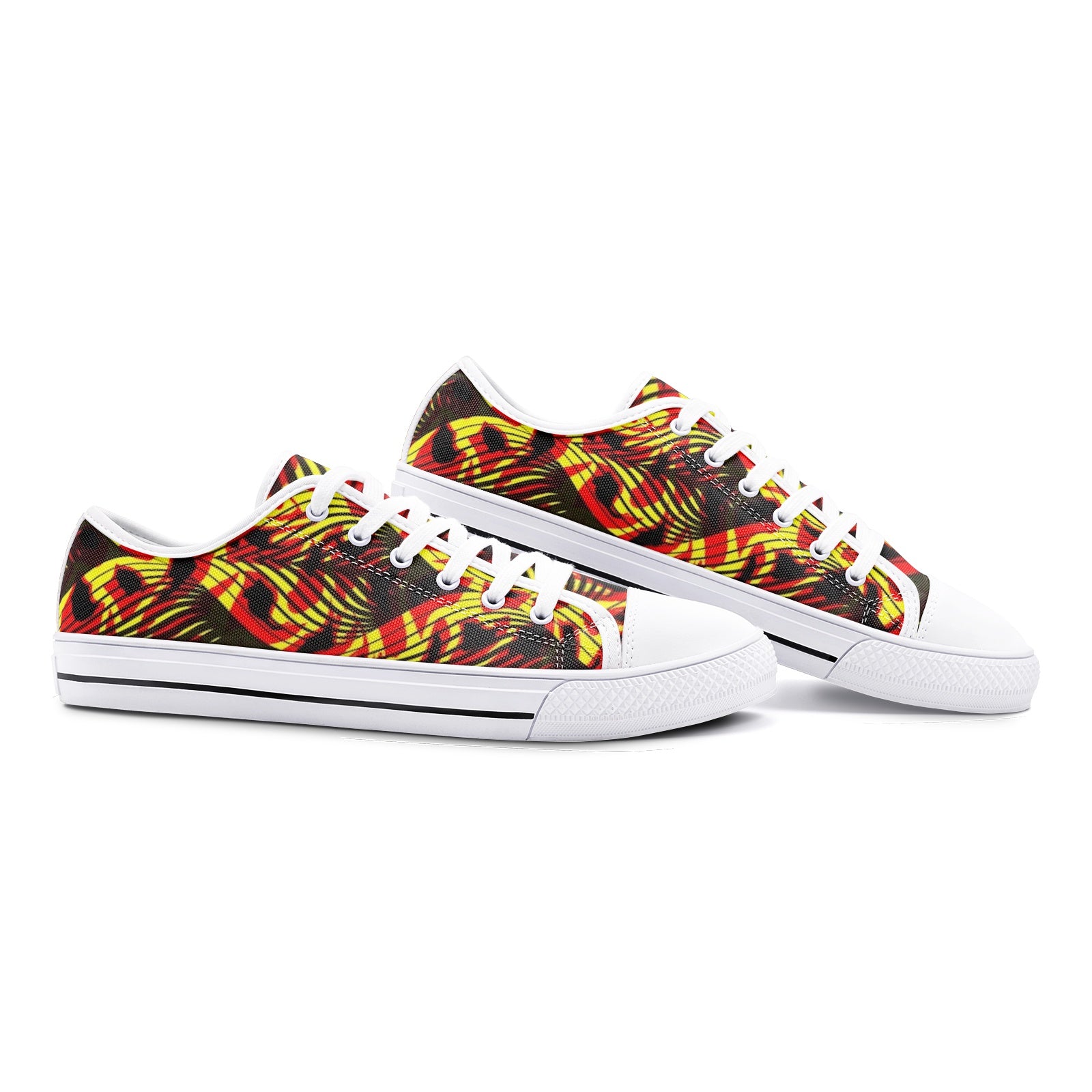 FZ African Print Unisex Low Top Canvas Shoes - FZwear