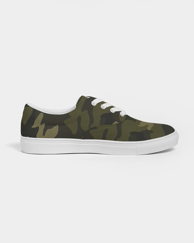 darker shade men's lace up canvas shoe