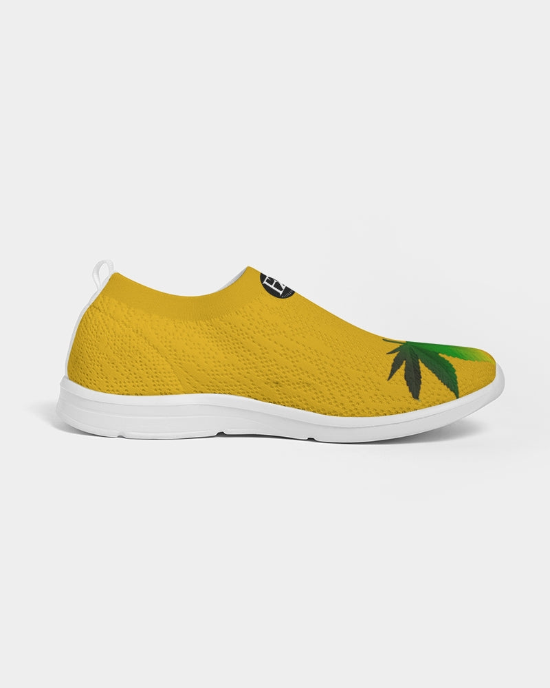 yellow zone women's slip-on flyknit shoe
