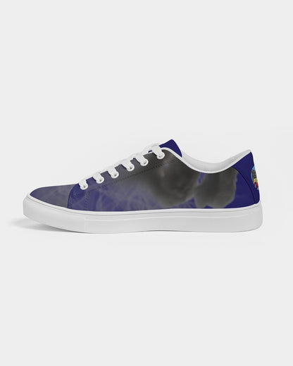blue sea men's faux-leather sneaker