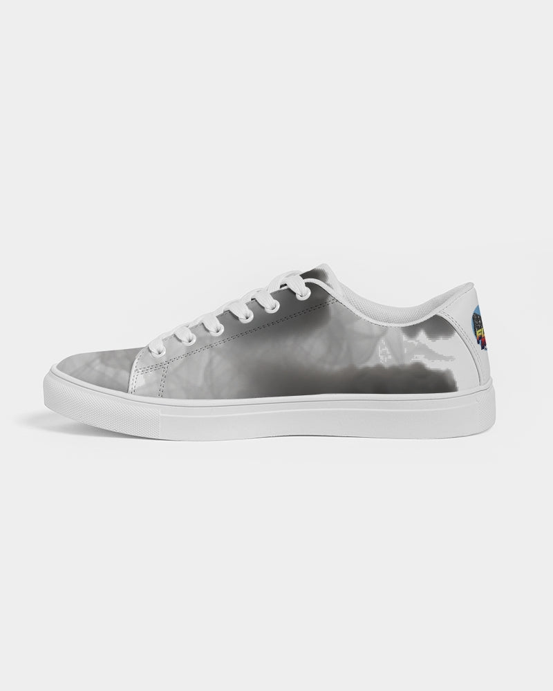 white zone upgraded men's faux-leather sneaker