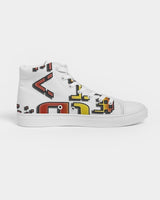 white zone upgraded men's hightop canvas shoe