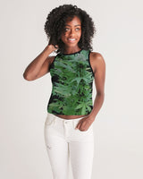 the bud - darker shade women's cropped tank