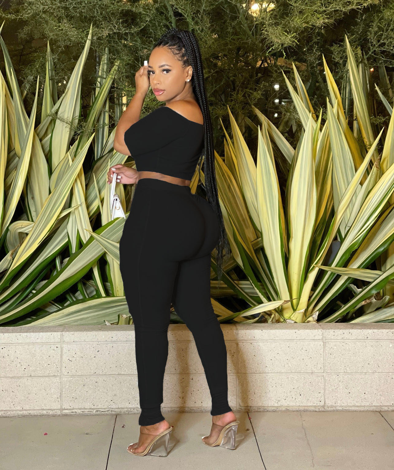 FZ Women off the Shoulder Two Piece Pants Suit - FZwear