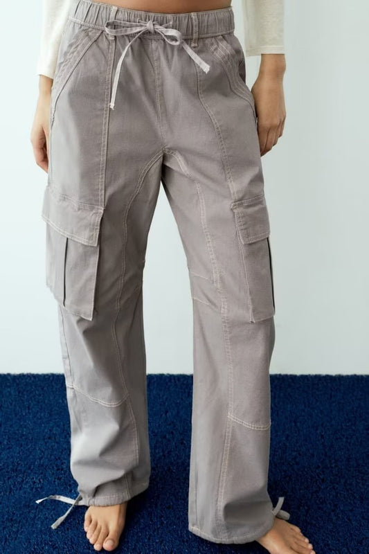 FZ Women's Line Decoration Cargo Pants - FZwear