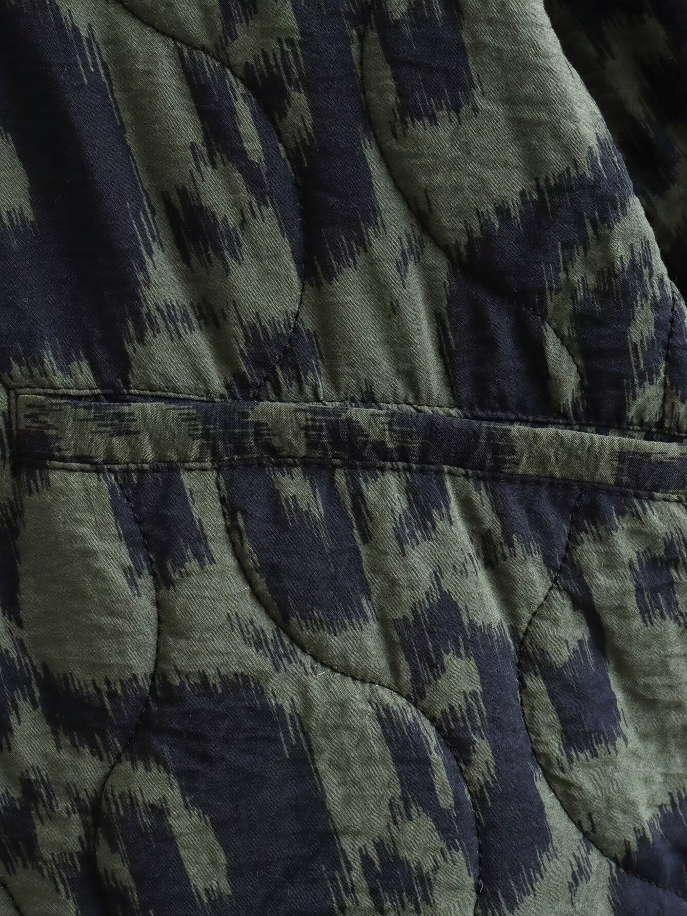 FZ Women's Cotton Padded Coat Printed Mini Skirt Set